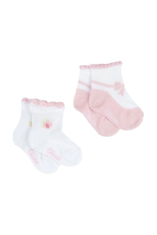 2 Paar Sokken - Wit en Roze