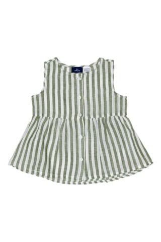 Linnen Top - Olijfgroen