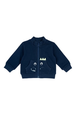 Sweater - Marineblauw en Ecru