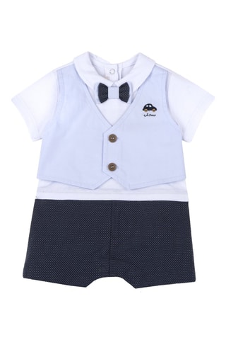 Jumpsuit Trompe-l’oeil - Donkerblauw