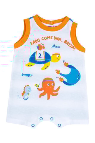 Skipakje Wit en Felblauw