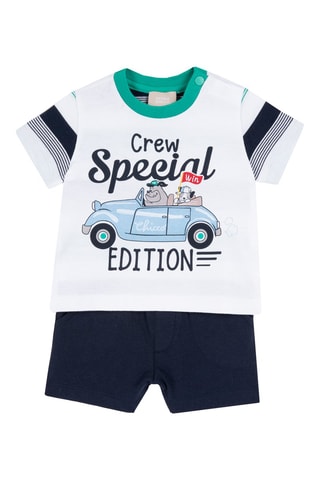 T-shirt en Short Wit