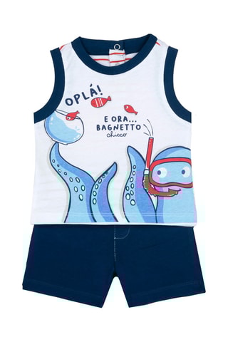 Hemd en Short - Marineblauw