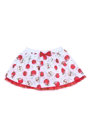 Rok Trompe-l'œil Wit