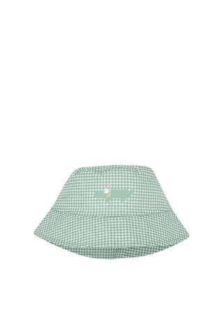 Bobhoedje - Lichtgroen en Wit