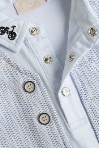 Polo Trompe-l'oeil - Lichtblauw