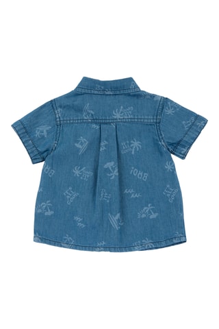 Jeansoverhemd - Petrolblauw