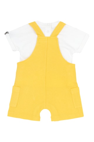 T-shirt en Tuinbroek - Wit en Geel