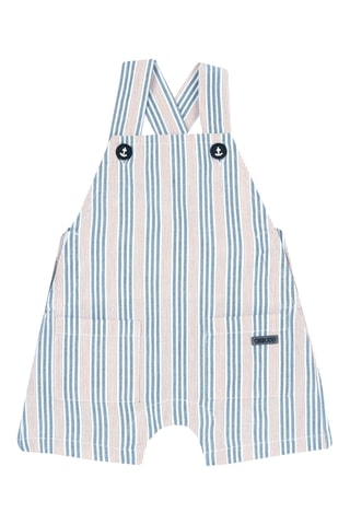 Tuinbroek - Wit en Hemelsblauw