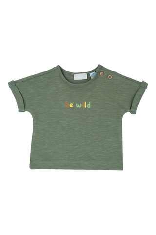 T-shirt - Gemêleerd Kaki