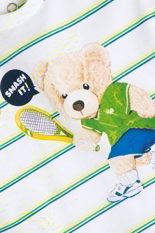 T-shirt - Wit en Groen