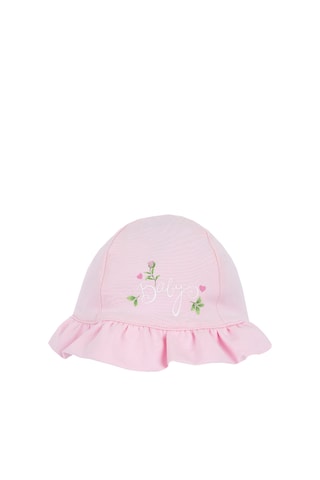 Dubbelzijdig bobhoedje - Roze