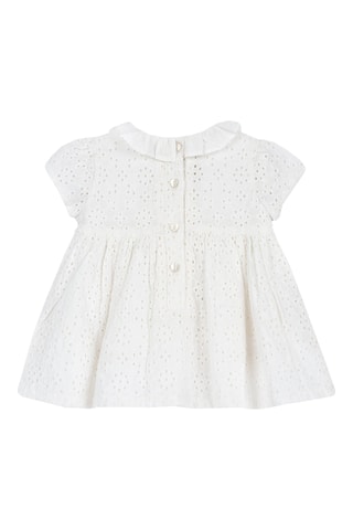 Jurk met Engelse borduursels - Wit