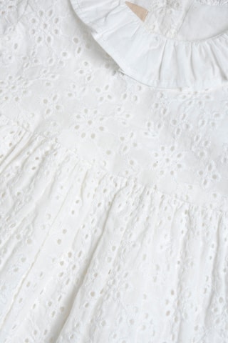 Jurk met Engelse borduursels - Wit