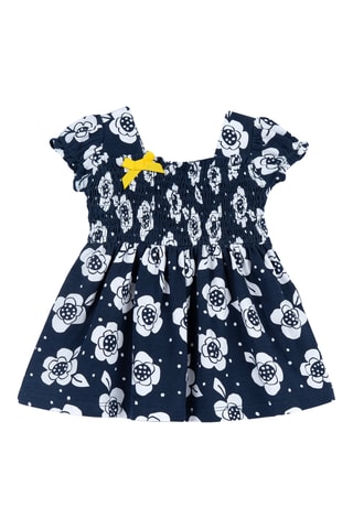 Jurk - Marineblauw en Wit