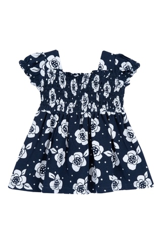 Jurk - Marineblauw en Wit