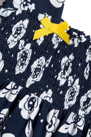 Jurk - Marineblauw en Wit