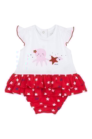 Rompertje - Wit en Rood