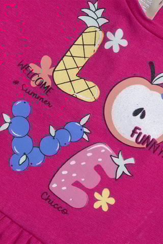 T-shirt en Broekje - Fuchsia