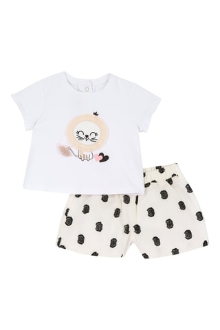 T-shirt en Short - Wit