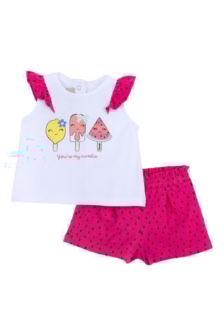 T-shirt en Short - Wit