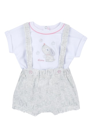 T-shirt en Short - Lichtgrijs