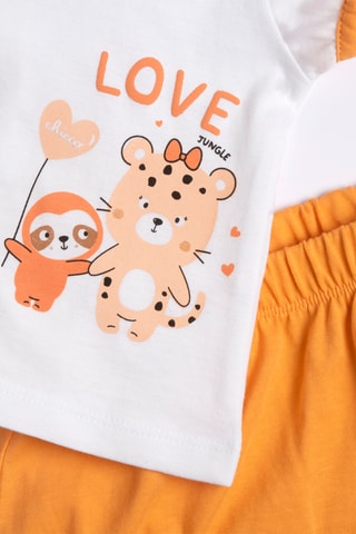T-shirt en Short - Oranje