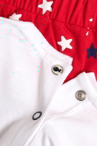 T-shirt en Short - Wit en Rood