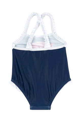 Badpak - Wit en Marineblauw