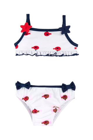 Bikini - Wit en Rood