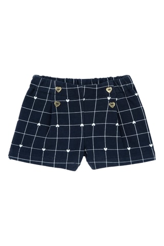 Short - Nachtblauw en Wit