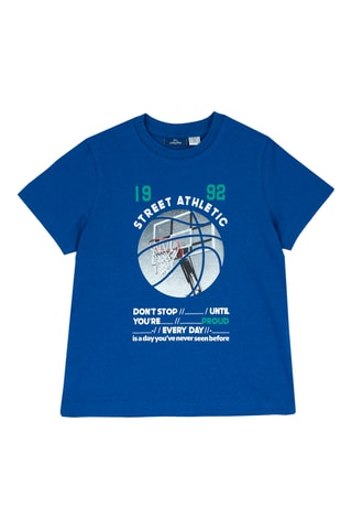 T-shirt - Kobaltblauw