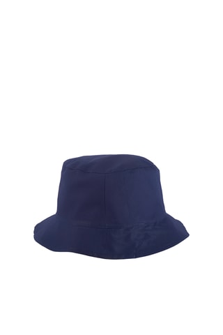 Dubbelzijdig bobhoedje - Wit en Donkerblauw