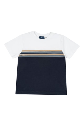 T-shirt - Nachtblauw en Wit