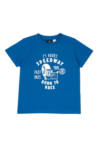 T-shirt - Koningsblauw en Wit