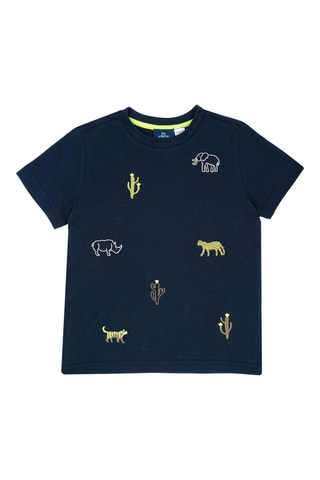 T-shirt - Nachtblauw en Wit