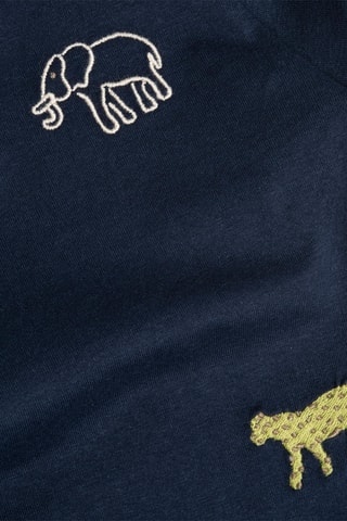 T-shirt - Nachtblauw en Wit