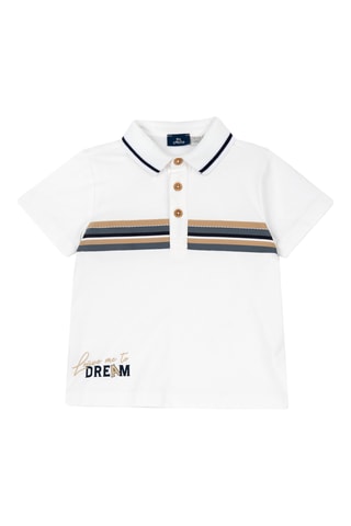 Polo - Wit en Beige