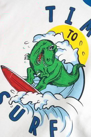 Hemd en Short - Wit en Marineblauw