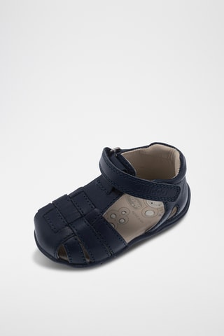 Leren Sandalen - Marineblauw