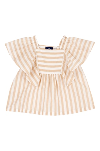 T-shirt - Wit en Beige