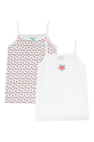 2 Hemden - Wit en Beige