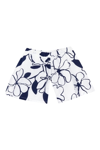 Short - Wit en Marineblauw