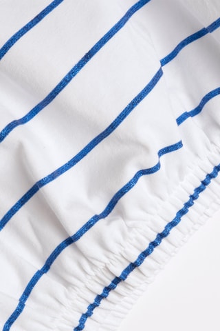 T-shirt - Wit en Koningsblauw