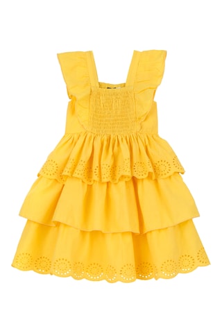 Jurk met Ruches - Geel