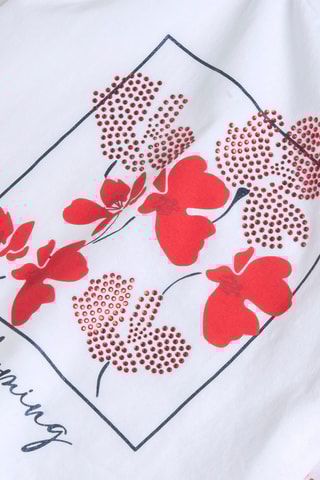 T-shirt en Legging - Wit en Rood