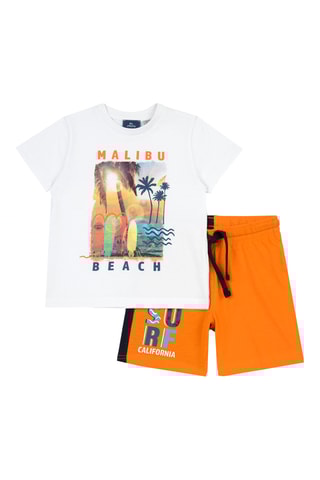 T-shirt en Short - Oranje