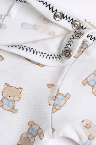 2 Rompertjes - Hemelsblauw en Wit