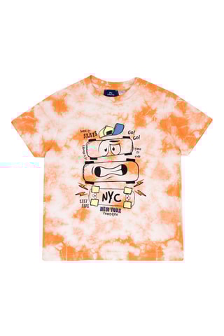 T-shirt Tie and Dye - Oranje