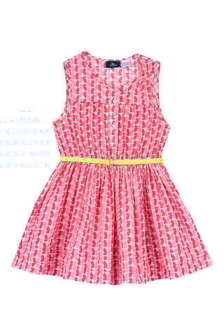 Jurk - Wit en Lichtgroen